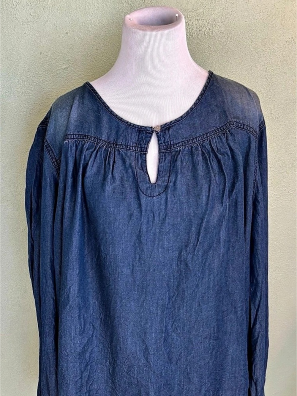 Coldwater Creek Blue Blouse Size 22/24W Like New